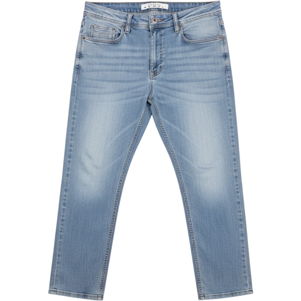 Artful Rebel Mens Light Wash Straight Leg Jeans Blue 34x30